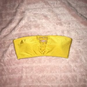 Yellow bikini top